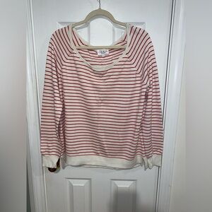 Feel the Piece Terre Jacob’s Red and White Striped Sweater